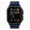 Apple Watch Series Ultra 2 49mm Black Titanium Case with Blue Trail Loop S/M
