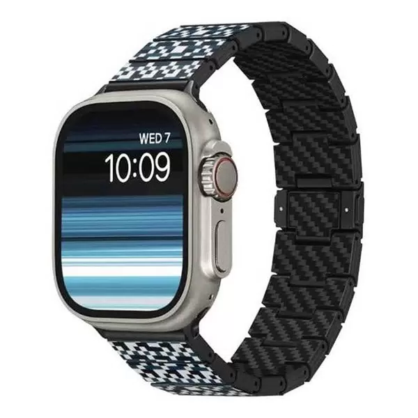 Браслет PITAKA Dreamland ChromaCarbon для Apple Watch 38/40/41/42/44/45/49mm, принт мозаика (Mosaic)