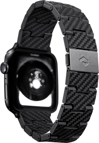 Браслет Pitaka Carbon Fiber Link серия Retro для Apple Watch 42/44/45mm