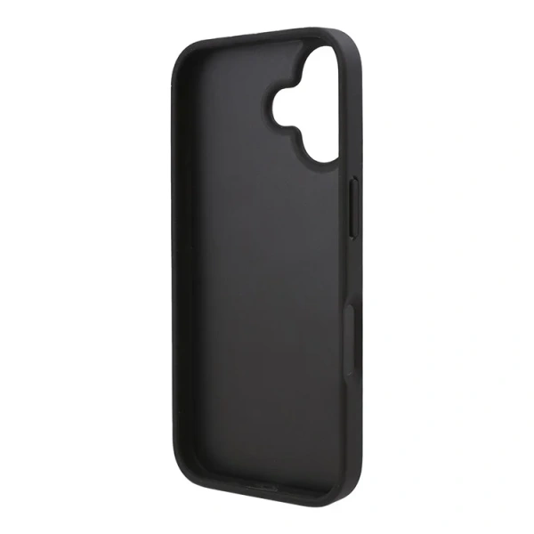 Lagerfeld для iPhone 16 чехол Cardslot PU Grained Monogram with Pocket Hard Black