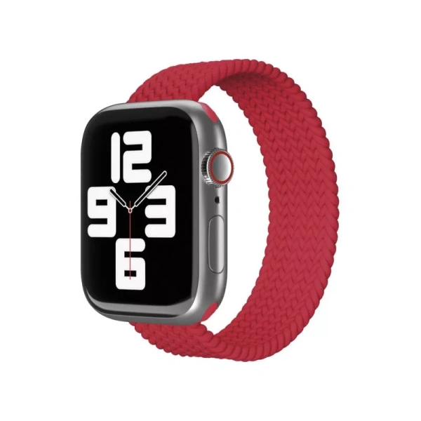 Ремешок нейлоновый плетёный "vlp" для Apple Watch 38/40/41, L/XL, 2шт, красный